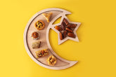 Ramadan Wood Tray Moon Star
