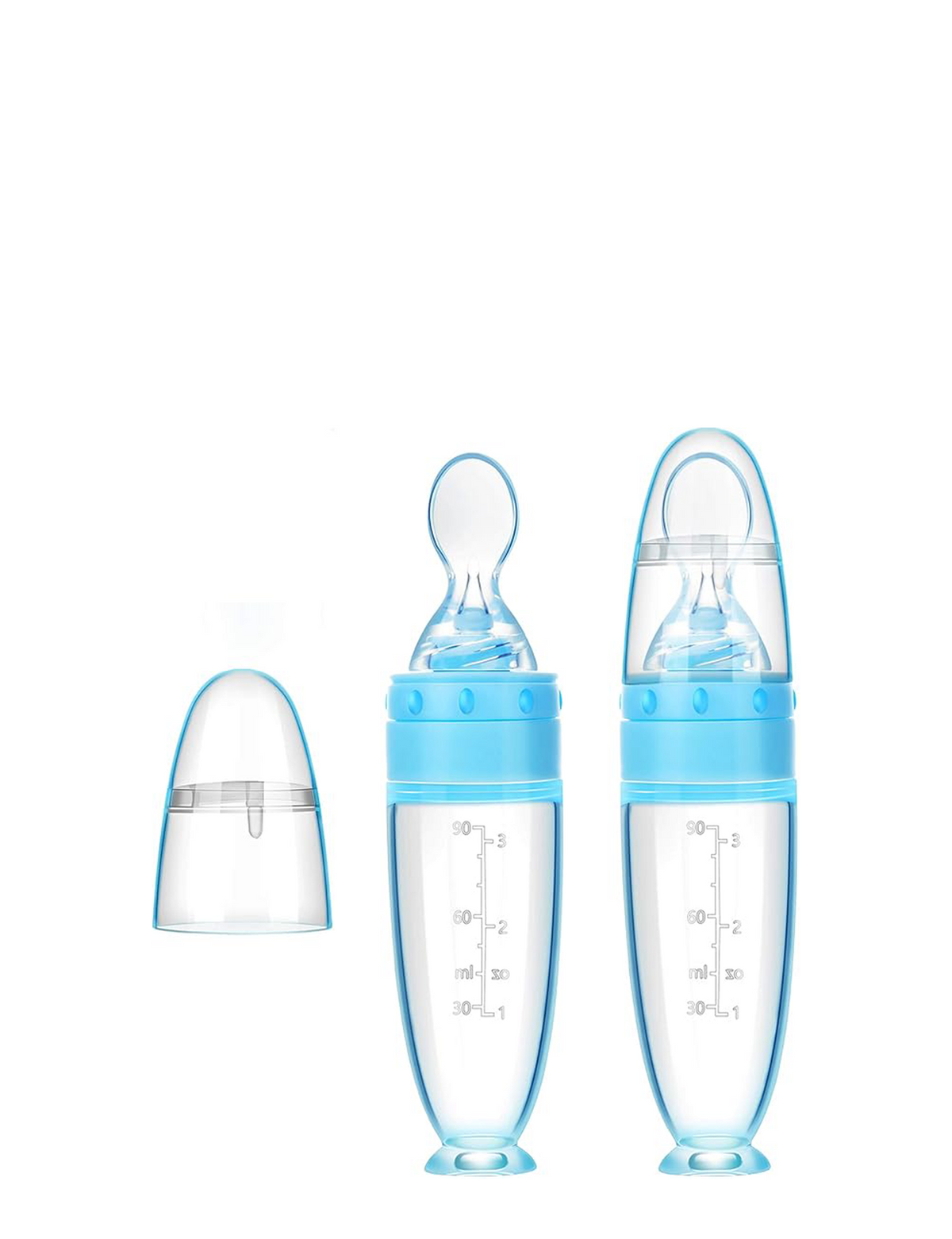 Squeeze spoon feeder
