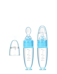 Squeeze spoon feeder