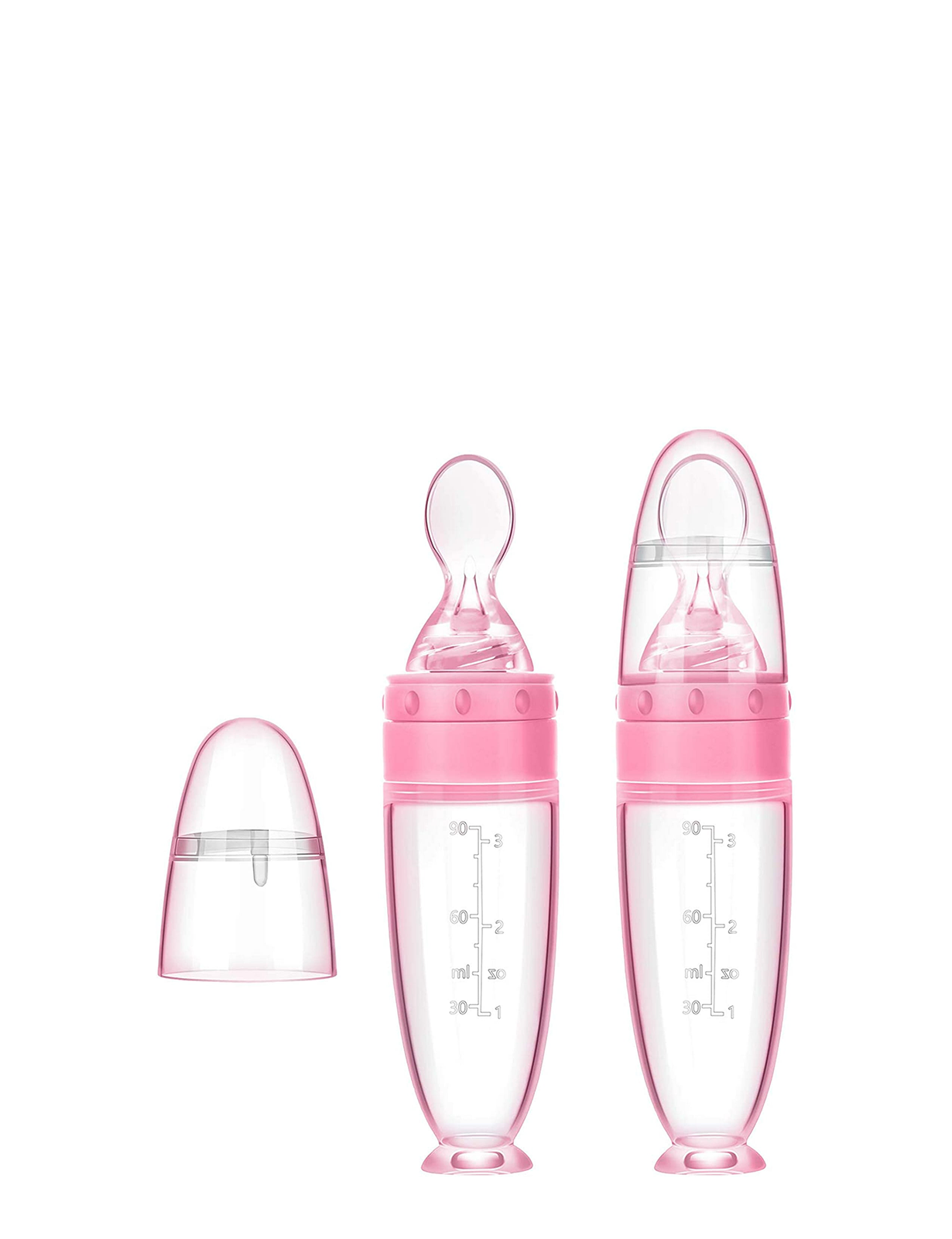 Squeeze spoon feeder